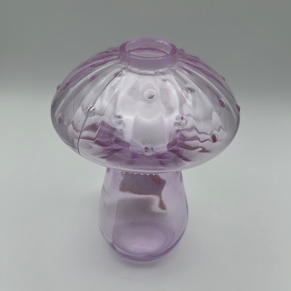 Purple Glass Mushroom Vase - Picture 2 of 5